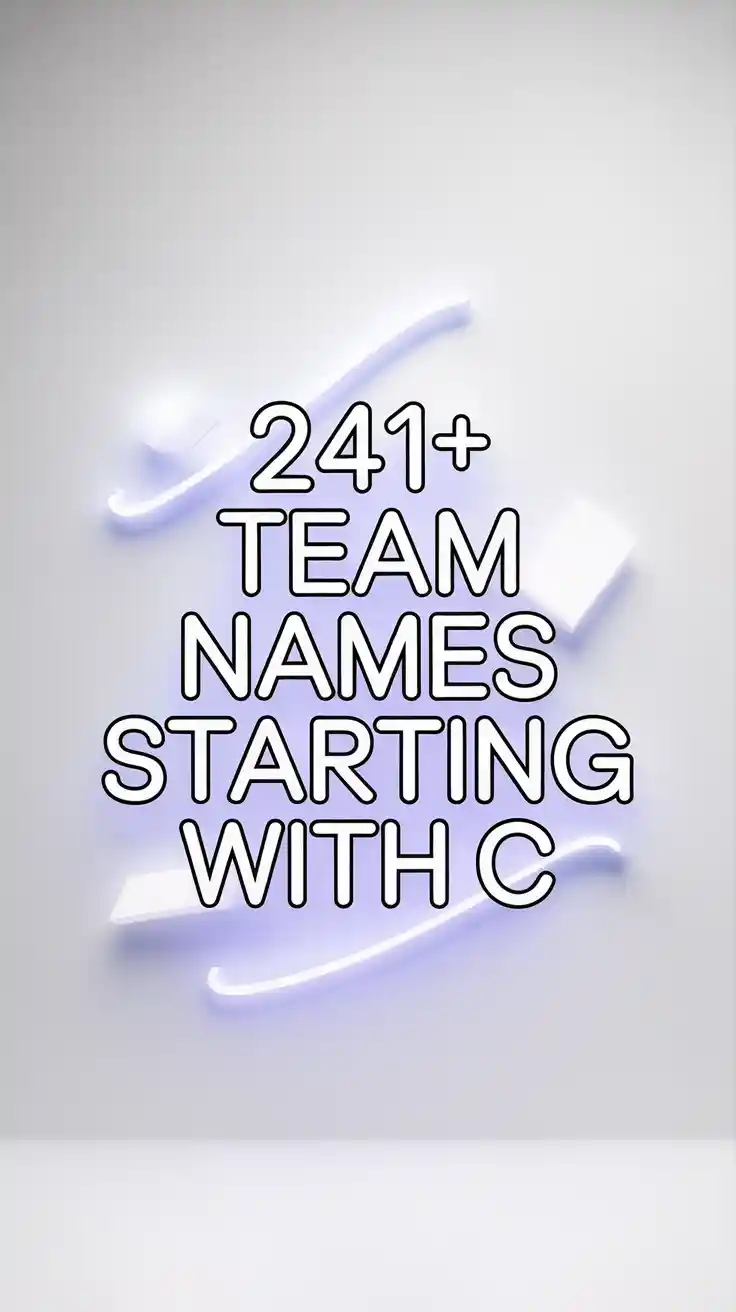 Team Names Starting with C