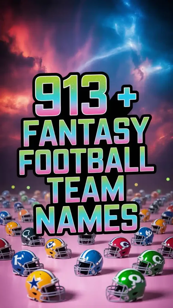  Fantasy Football Team Names