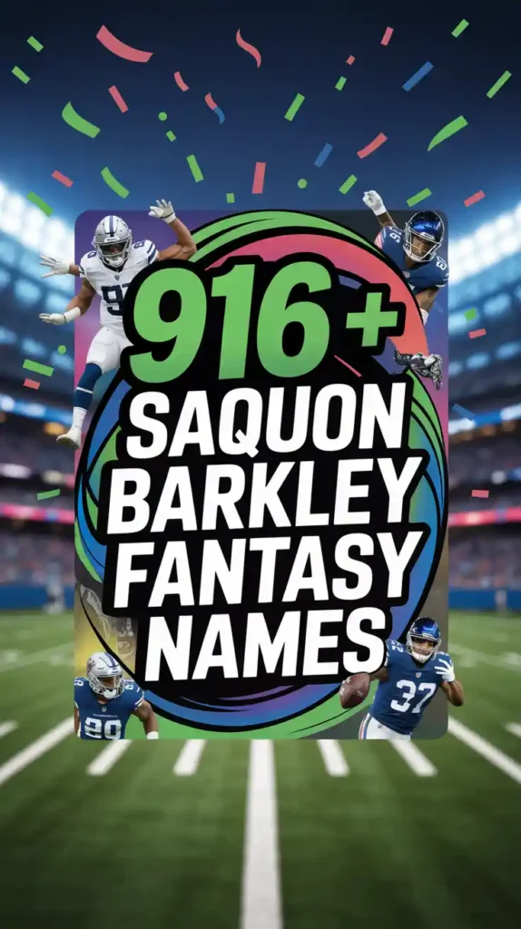 Saquon Barkley Fantasy Names