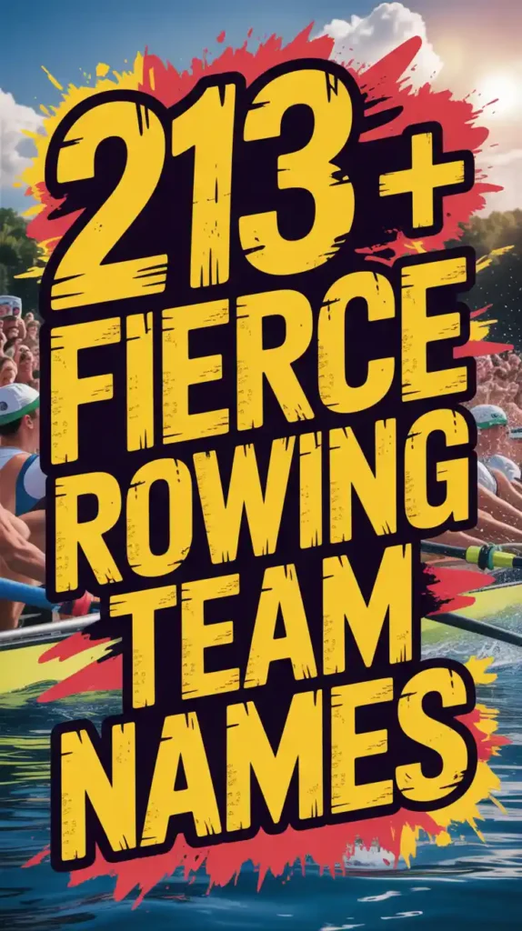 Fierce Rowing Team Names