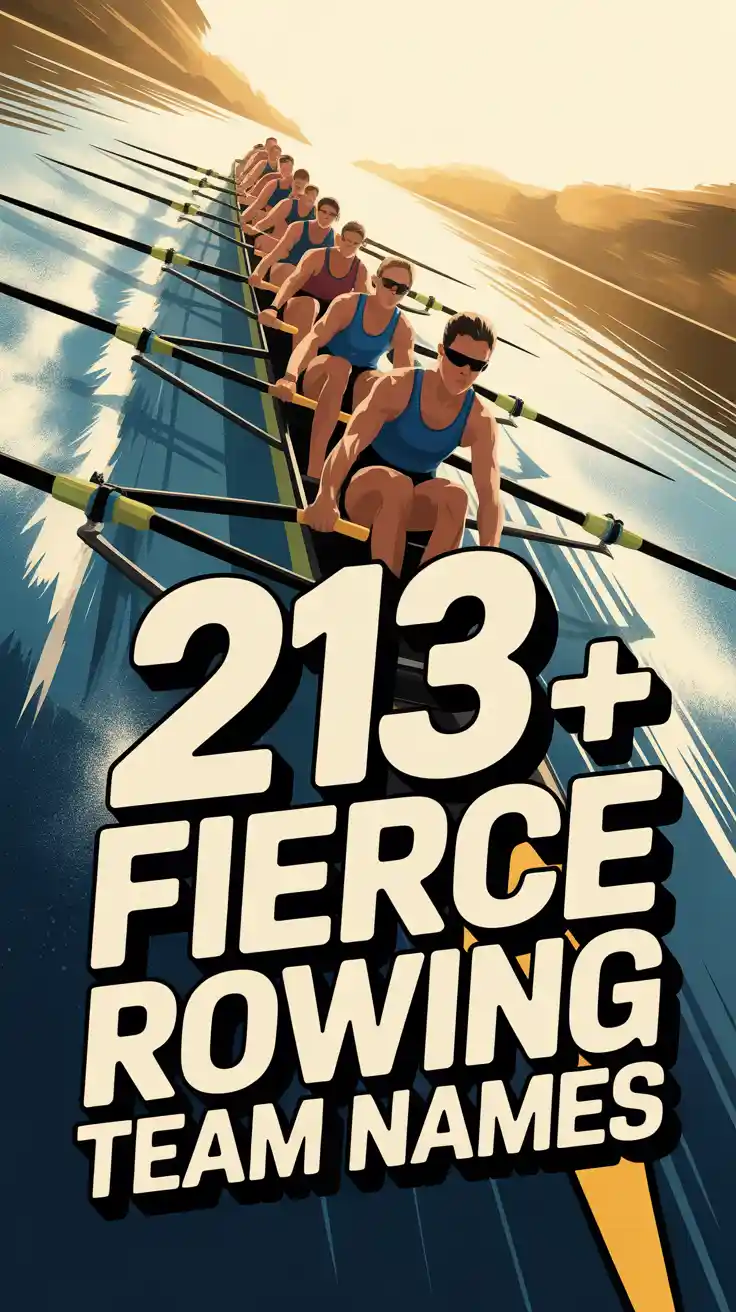 Fierce Rowing Team Names