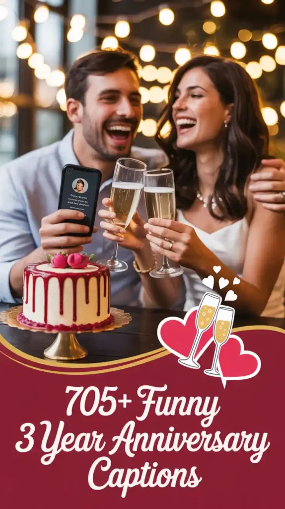 Funny 3 Year Anniversary Captions