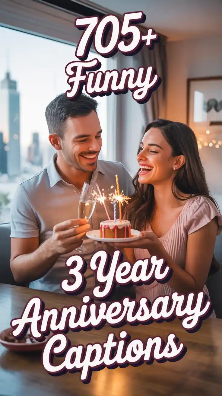 Funny 3 Year Anniversary Captions