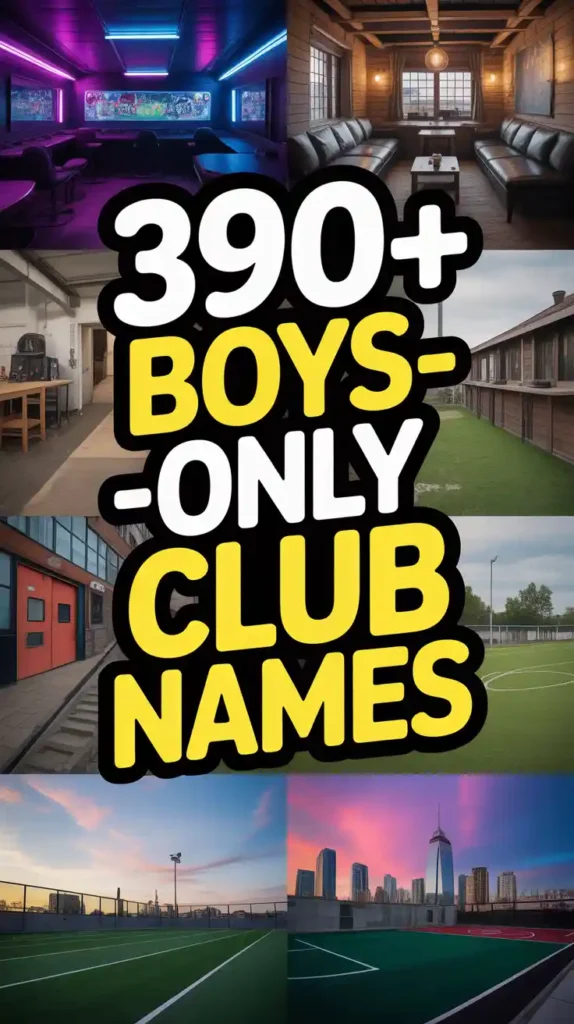 Boys-Only Club Names