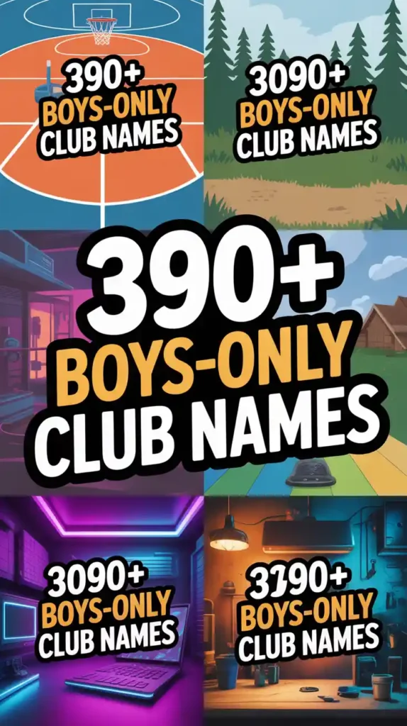 Boys-Only Club Names