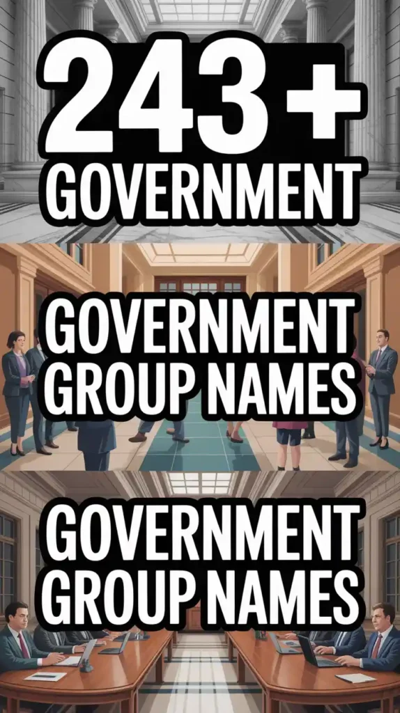 Government Group Names