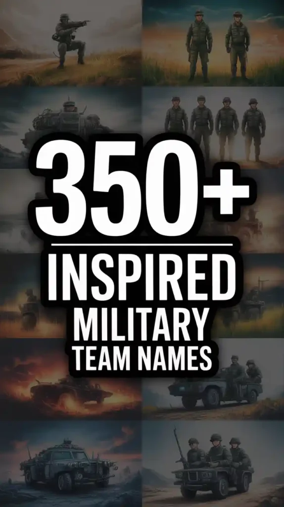 Inspired Military Team Names