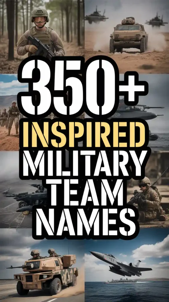 Inspired Military Team Names