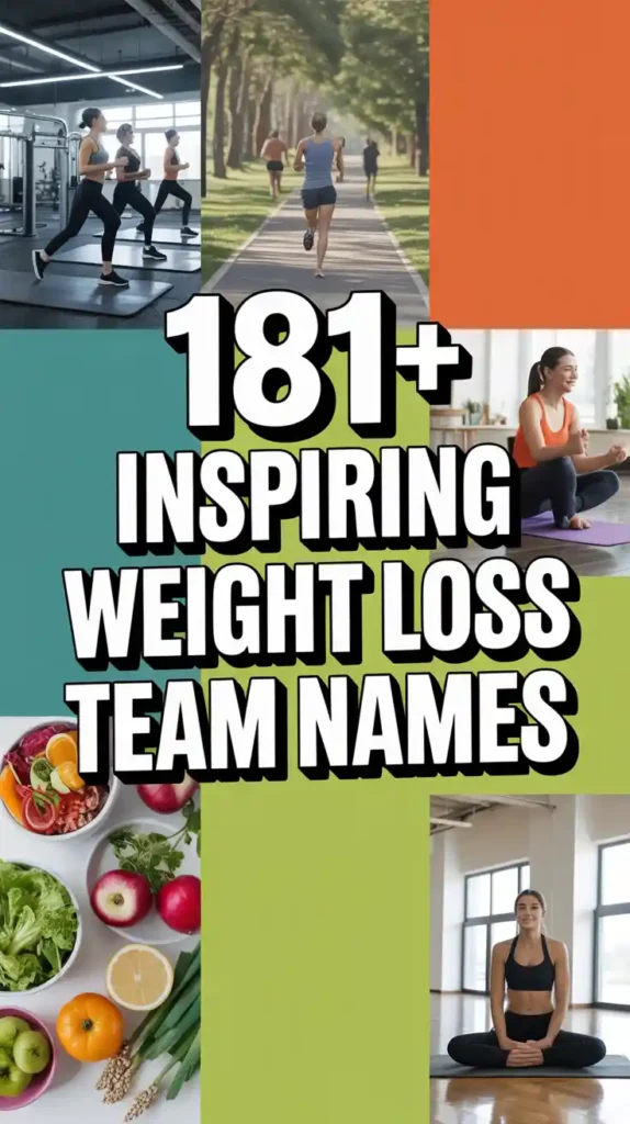 Inspiring Weight Loss Team Names