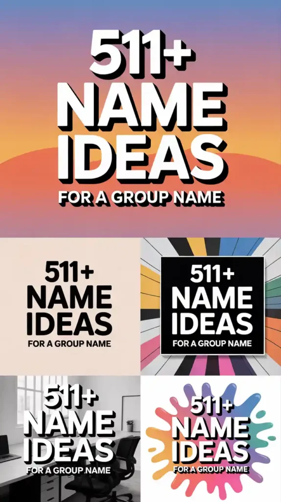 Name Ideas for a Group Name