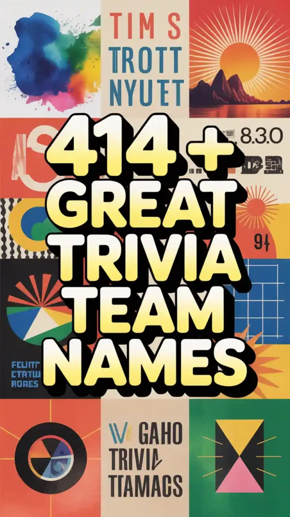 Great Trivia Team Names