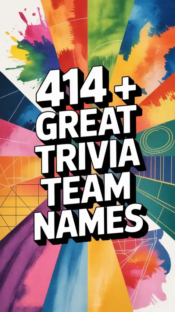 Great Trivia Team Names