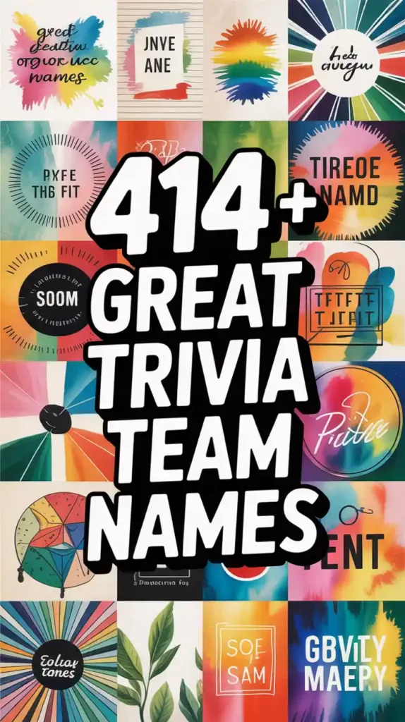Great Trivia Team Names