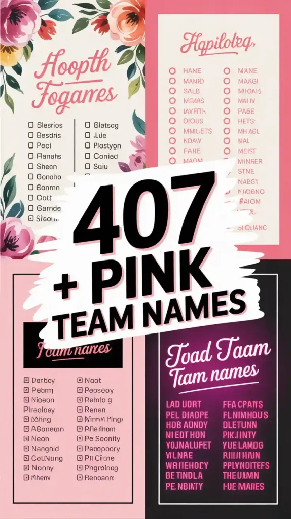 Pink Team Names