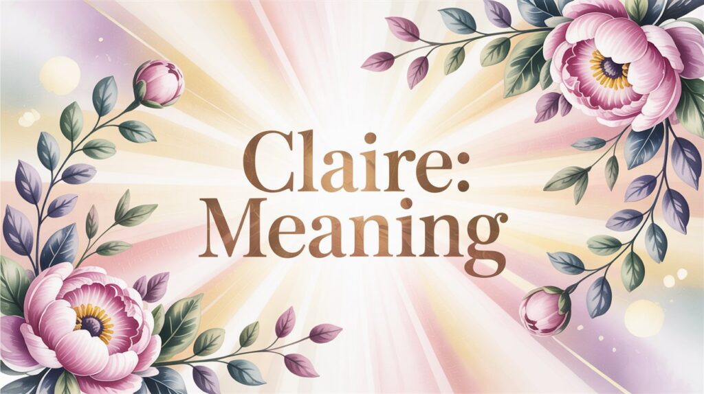 Claire” in Hebrew