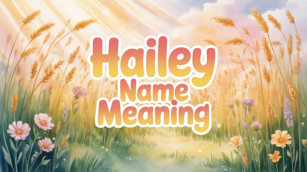 “Hailey” in the Bible