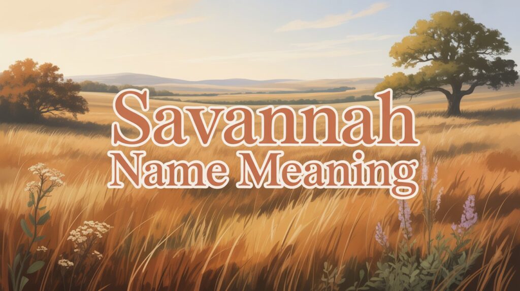 Savannah” in Hebrew
