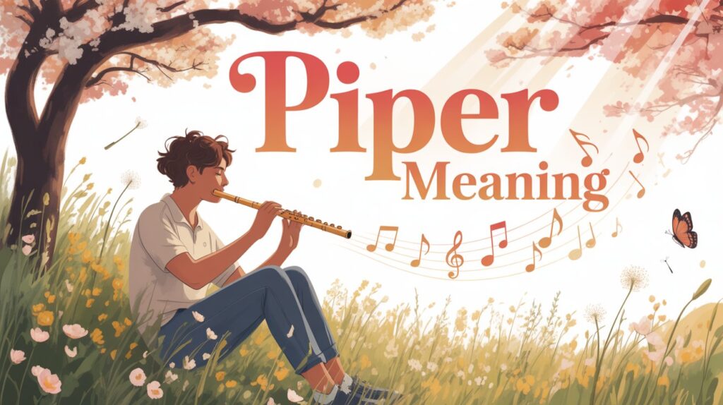 The Origin of the Name “Piper”