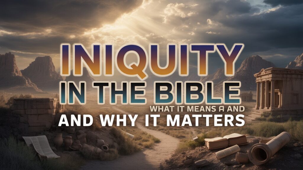 God’s Judgment on Iniquity